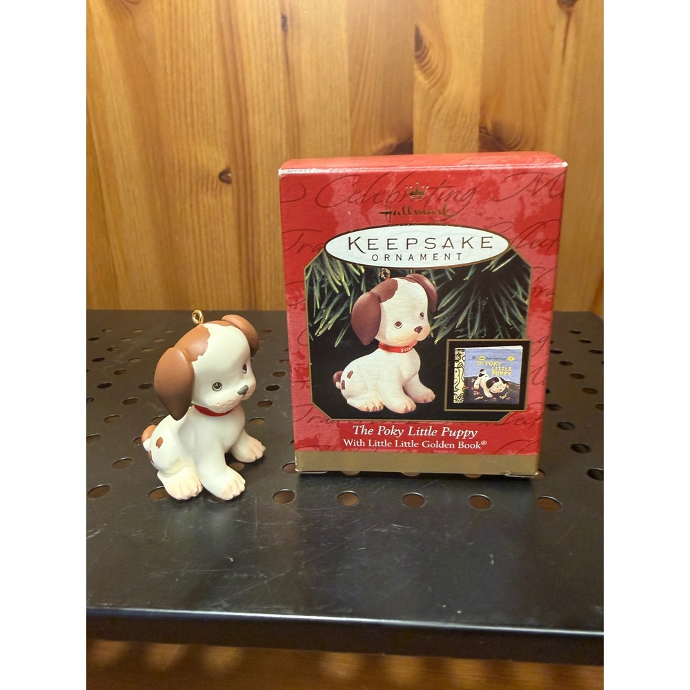 Hallmark Keepsake Ornament The Poky Little Puppy Little Golden Book Dog 1999